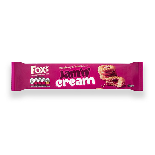 Fox's Favourites - Jam 'n Cream 150g - Abrries Spices